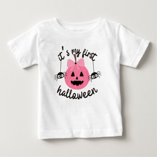 Mijn eerste Halloween Happy Pink Pumpkin Baby Girl (Voorkant)