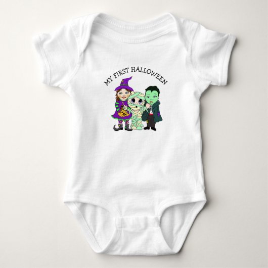 Mijn eerste halloween heks, mama en Vampire Romper (Voorkant)