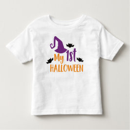 Mijn eerste halloween, heks Pet, pointy Pet, vleer Kinder Shirts
