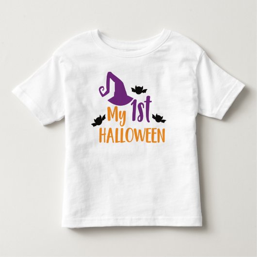 Mijn eerste halloween, heks Pet, pointy Pet, vleer Kinder Shirts (Voorkant)