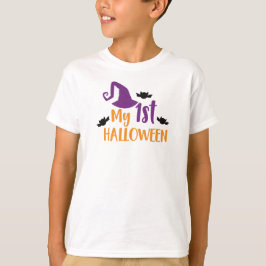 Mijn eerste halloween, heks Pet, pointy Pet, vleer T-shirt