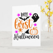 Mijn eerste halloween kaart (Gele Bloem)