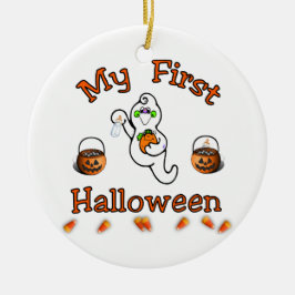 Mijn eerste halloween keramisch ornament