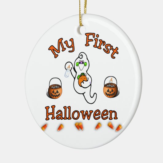 Mijn eerste halloween keramisch ornament (Links)