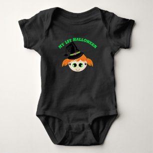 Mijn eerste halloween kleine heks romper