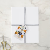 Mijn eerste Halloween | Leuke pompoen- en spookkra Cadeaulabel (Met Touw)