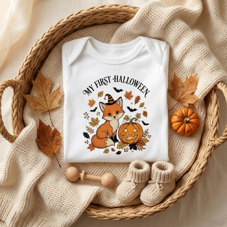 Mijn eerste Halloween oranje Romper