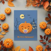 Mijn eerste Halloween Pacifier Pumpkin Briefkaart
