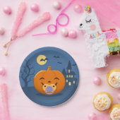 Mijn eerste Halloween Pacifier Pumpkin Papieren Bordje (Feest)