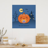Mijn eerste Halloween Pacifier Pumpkin Poster (Keuken)