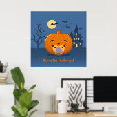 Mijn eerste Halloween Pacifier Pumpkin Poster (Thuiskantoor)