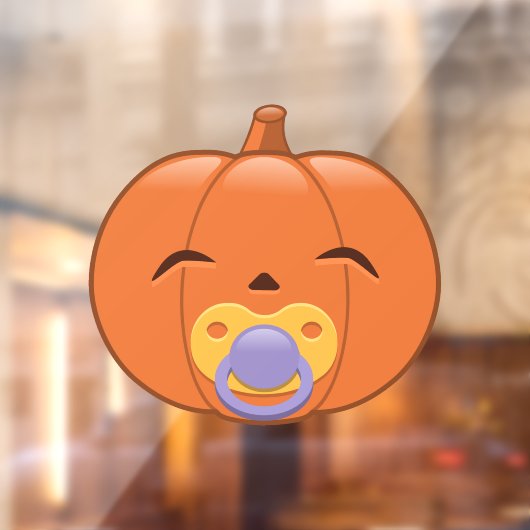 Mijn eerste Halloween Pacifier Pumpkin Raamsticker (Vel 2)