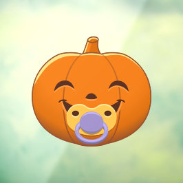 Mijn eerste Halloween Pacifier Pumpkin Raamsticker