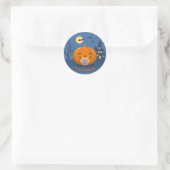 Mijn eerste Halloween Pacifier Pumpkin Ronde Sticker (Tas)