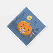 Mijn eerste Halloween Pacifier Pumpkin Servet (Hoek)