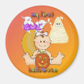 Mijn eerste halloween Round Magnet (Voorkant)