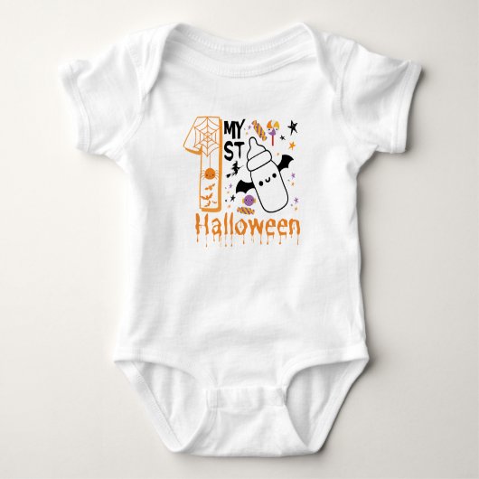 Mijn eerste Halloween Schattige Funny Romper (Voorkant)