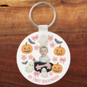 Mijn eerste Halloween | Schattigee pompoen & spook Sleutelhanger (Achterkant)