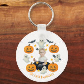Mijn eerste Halloween | Schattigee pompoen & spook Sleutelhanger (Achterkant)