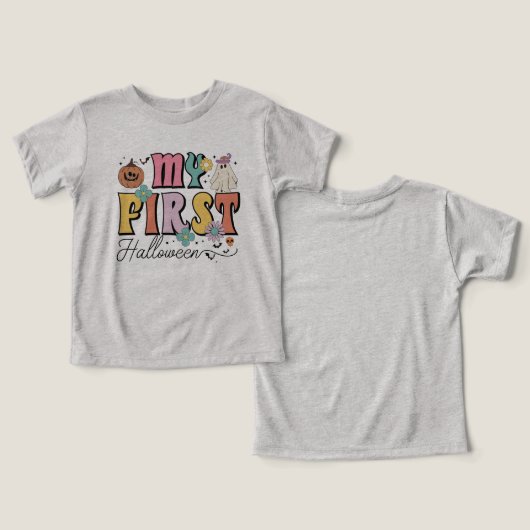 Mijn eerste Halloween Schattigee Pumpkin Ghost Gro (Ontwerp Voorkant & Achterkant)