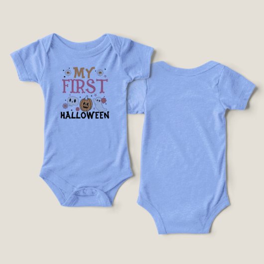 Mijn eerste Halloween Schattigee Pumpkin Ghost Gro (Ontwerp Voorkant & Achterkant)