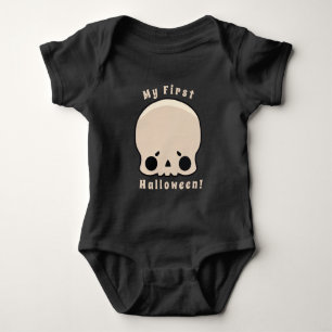 Mijn eerste halloween Skull Baby Bodysuit