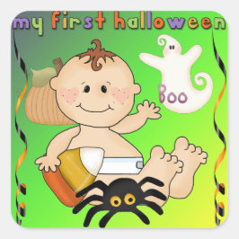 Mijn eerste halloween Square Sticker