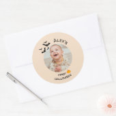 Mijn eerste Halloween Sticker Aangepaste foto (Envelop)