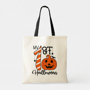 Mijn eerste halloween Trick or treat Kinder Snoep  Tote Bag