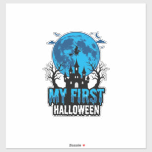 Mijn Eerste Halloween Vintage Geheime Kasteel Baby Sticker
