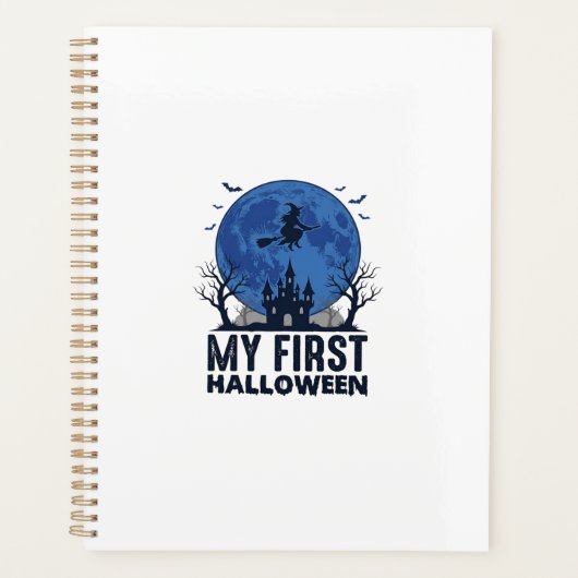 Mijn eerste Halloween vintage gravure kids ontwerp Planner (Voorkant)