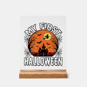 Mijn eerste Halloween vintage ontwerp voor peuter Acryl Bord