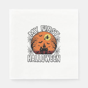 Mijn Eerste Halloween Vintage Peuter Shirt Ontwerp Servet