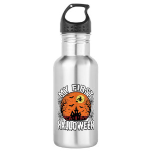 Mijn Eerste Halloween Vintage Peuter Shirt Ontwerp Waterfles