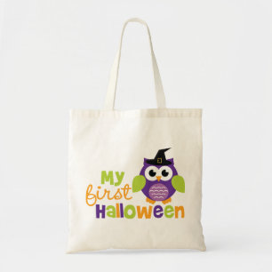 Mijn eerste Halloween Witch Owl Tote Bag