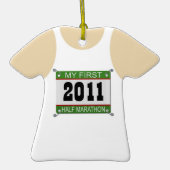Mijn eerste halve marathon - 2011 keramisch ornament (Voorkant)