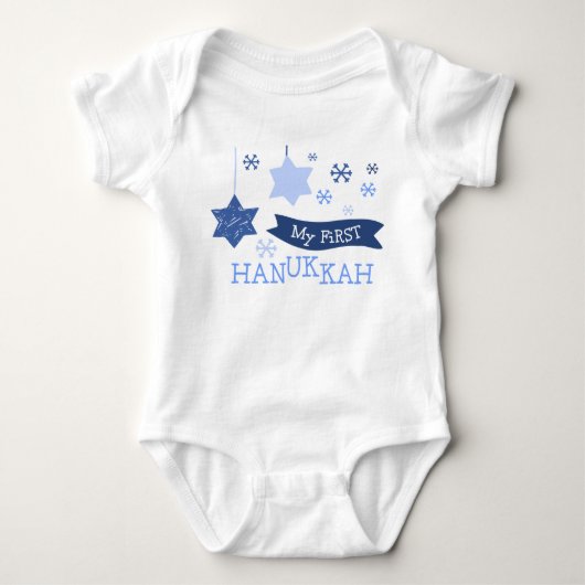 Mijn eerste Hanukkah Baby Bodysuit (Voorkant)