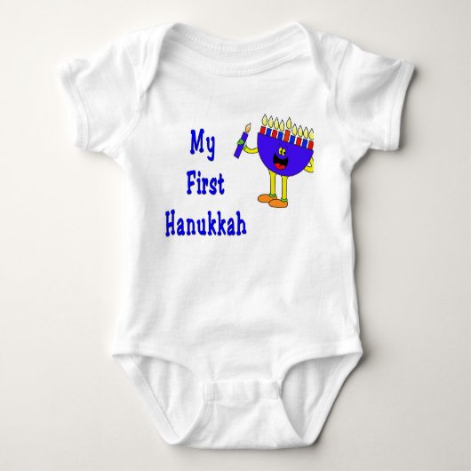 MIJN EERSTE HANUKKAH BABY TODDLER BODYSUIT CREEPER (Voorkant)