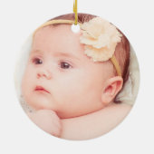 Mijn eerste hanukkah Blue, Star, Menorah Keramisch Ornament (Achterkant)