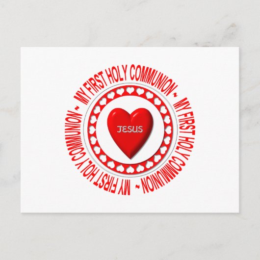 Mijn eerste Heilige Communie Briefkaart (Voorkant)