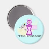 Mijn eerste Heilige Communie Chalice en Angel Magneet (Voorkant / Achterkant)