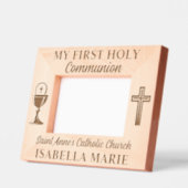 Mijn eerste Heilige Communie Custom Name Gegraveerde Lijstjes (Links)