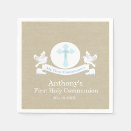 Mijn Eerste Heilige Communie Gepersonaliseerd serv Servetten