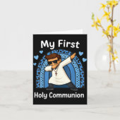 Mijn Eerste Heilige Communie Kaart (Gele Bloem)