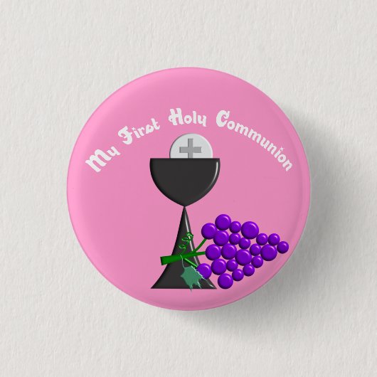 Mijn eerste Heilige Communie Ronde Button 3,2 Cm (Voorkant)