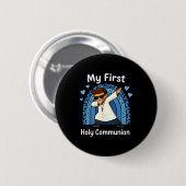 Mijn Eerste Heilige Communie Ronde Button 5,7 Cm (Voorkant /achterkant)