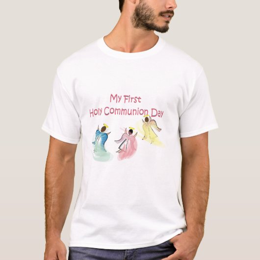 Mijn eerste Heilige Communiedag T-shirt (Voorkant)