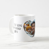Mijn eerste held is Custom hartvormige Foto Koffiemok (Voorkant links)