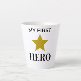 Mijn Eerste Held Koffiemok – Betekenisvol Cadeau v Latte Mok