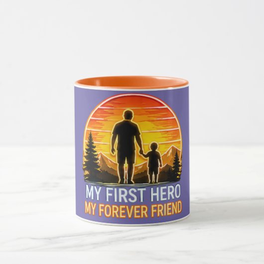 Mijn Eerste Held, Mijn Eeuwige Vriend – Perfecte C Mok (Midden)